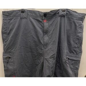 American Eagle Vintage Cargo Shorts Men's 46 100% Cotton Faded Blue Baggy Y2K